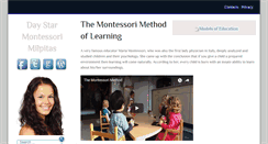 Desktop Screenshot of daystarmontessorimilpitas.com