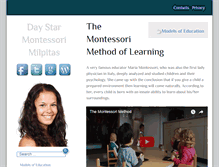 Tablet Screenshot of daystarmontessorimilpitas.com